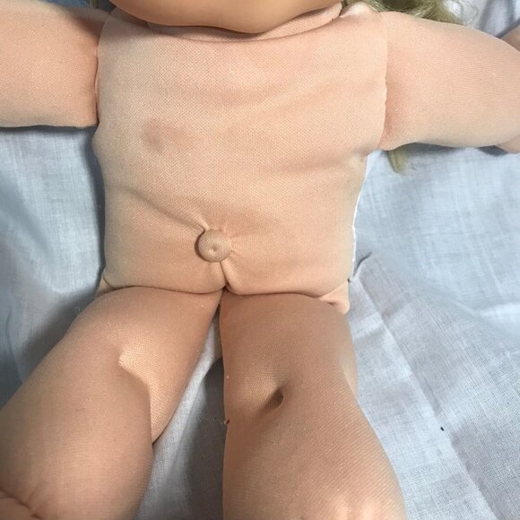 Cabbage Patch Kids Doll 2011 Jakks Blonde Hair Brown Eyes 35cm PA-02NH - Picture 7 of 16